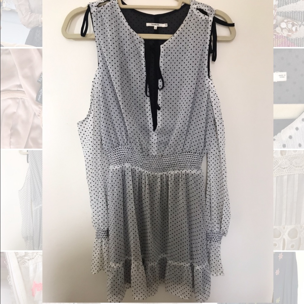 Tularosa XS open shoulder long sleeve dress